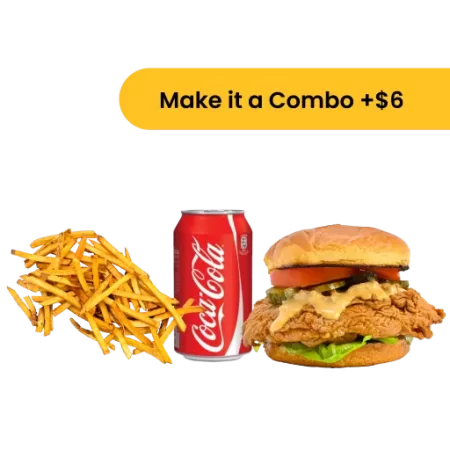 Crispy Chicken Sandwich Combo (With Medium Fries & Soda or Water)