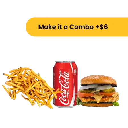 Grilled Chicken Sandwich Combo (With Medium Fries & Soda or Water)