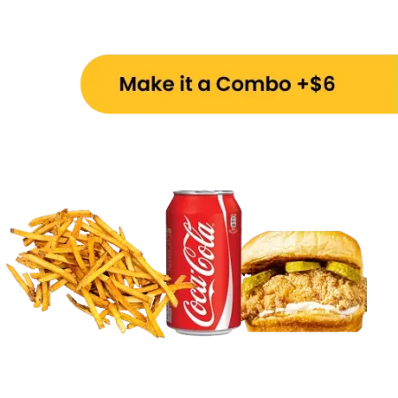 Spicy Chicken Sandwich Combo  (With Medium Fries & Soda or Water)